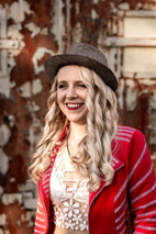 Ein Porträt von Jasmin, der Sängerin.